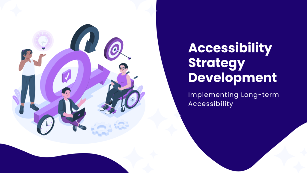 Banner image of a blog about Accessibility Strategy Development and implementing long term accessibility.